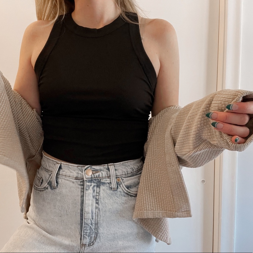 PRINCESS POLLY MASON TOP BLACK
